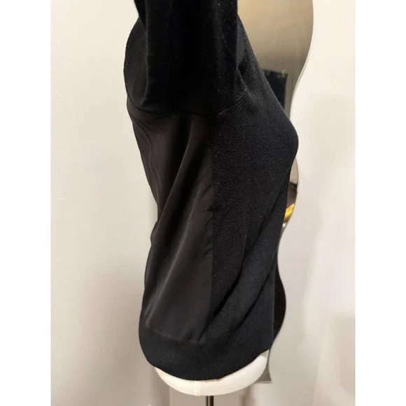 Banana Republic Black Mesh Knit Top Women's Size Small - Picture 5 of 9